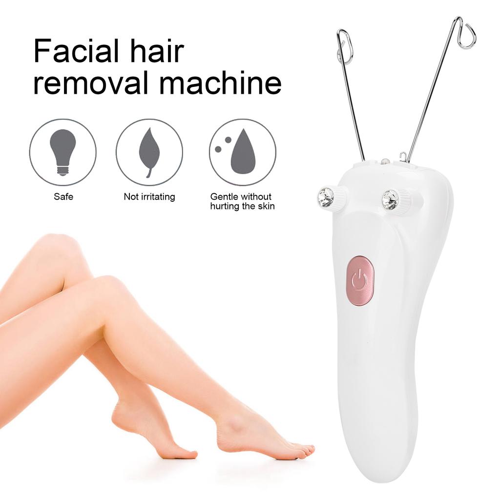 USB Charging Electric Cotton Thread Epilator Facial Body Hair Removal Machine Device