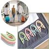 4 Colors Travel Hangers Set 4/8Pcs Folding Clothes Hangers Portable Plastic Clothes Hanger Set Multi-functional Hanging Rack