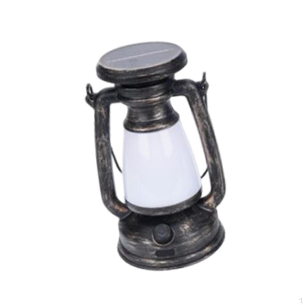 LED Vintage Design Lantern Camping Lamp Decorative Sturdy Creative Retro Landscape Decor for
