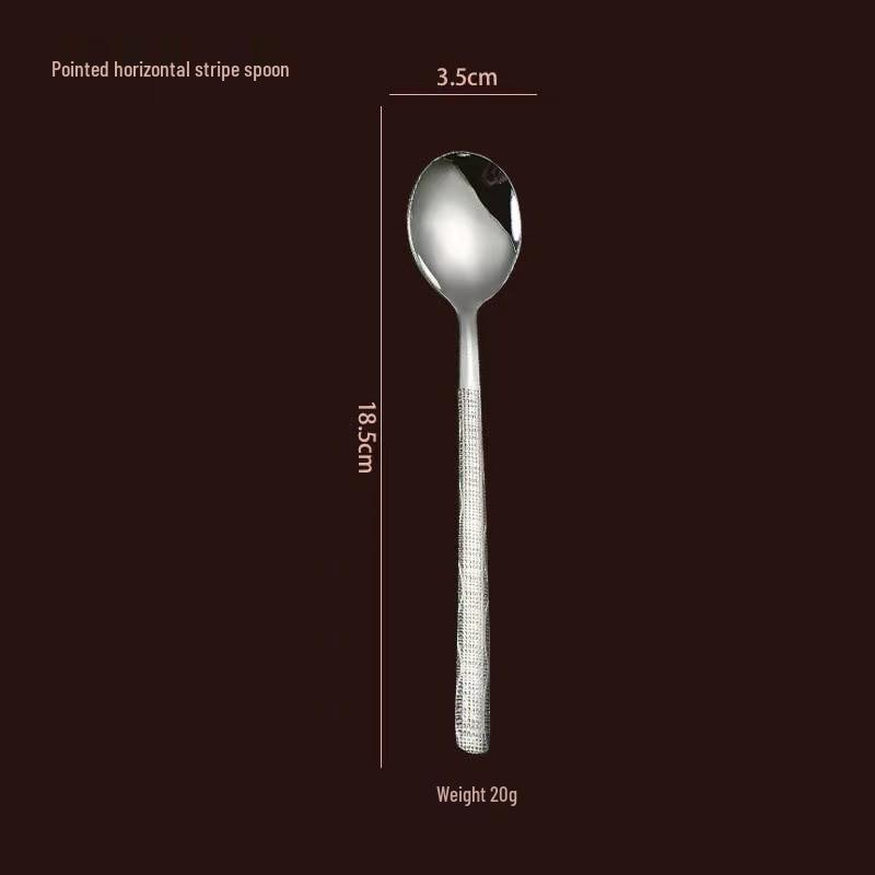 Korean Style 304 Stainless Steel Thickened Stirring & Eating Spoon