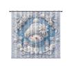 2Pcs Imitation Relief Christmas Snowman Print Blackout Curtain Multi Size Living Room Insulation Decoration Machine Washable