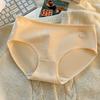 Ladies Summer Sweet Cotton Antibacterial Extension Crotch Breathable Mid Waist Triangle Briefs