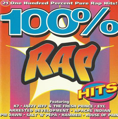 CD VARIOUS - 100% Rap TCD2694 Telstar 1994 UK Rap & Hip-Hop/R&B Used