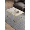 Coffee Table Solo Gold White