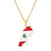 Statement Lebanese Map Necklace with Adjustable Chain A Symbol of Adventure Suitable for Fashionable Woman and Man