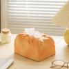 Simulation Bread Tissue Box Butter Toast Shape Paper Storage Box Home Office Drawer Napkin Box Cute Car Tissue Box