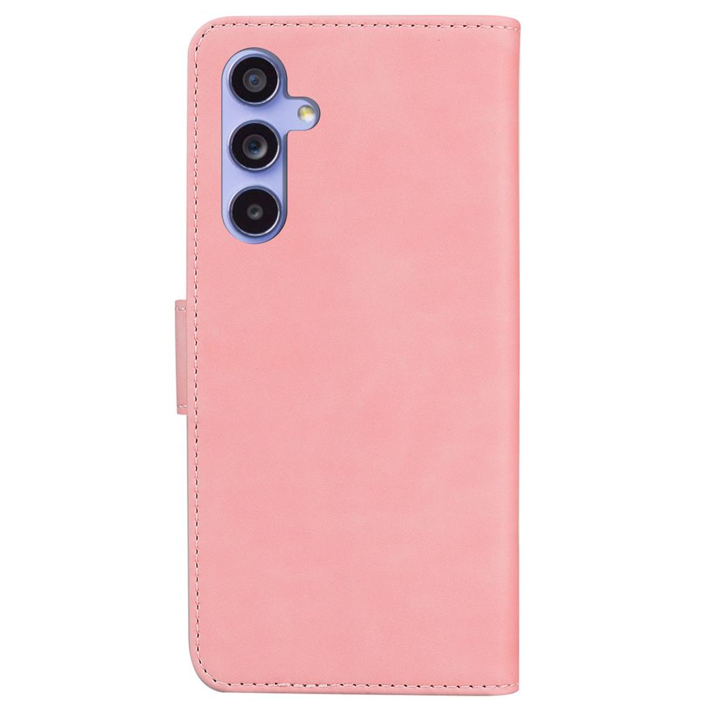 Etui dla Samsung Galaxy A55 5G Jednokolorowe Skórzane Etui na Telefon Portfel