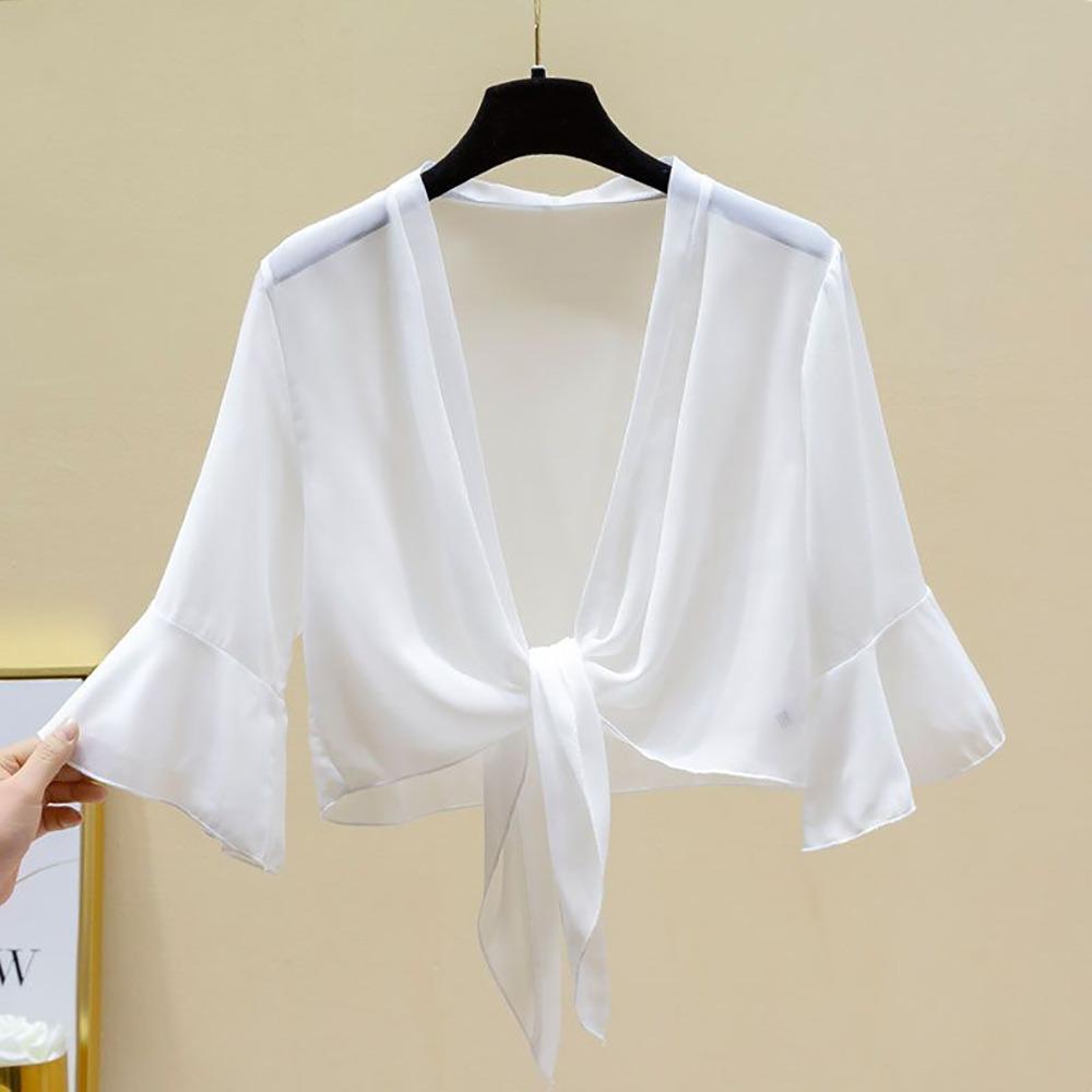 Chiffon Chiffon Shawl Multicolor Thin Coat Cloak Tulle Shawl Women