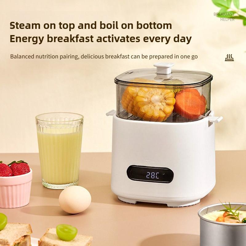 300W Vaporella Intelligente per Uova Multifunzione Cuoci Uova Sode Morbide Macchina per la Colazione Mini Bollitore per Uova Domestico
