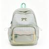 Schoolbag new high-value casual backpack cute plaid bow backpack primary school students daily class travel schoolbag