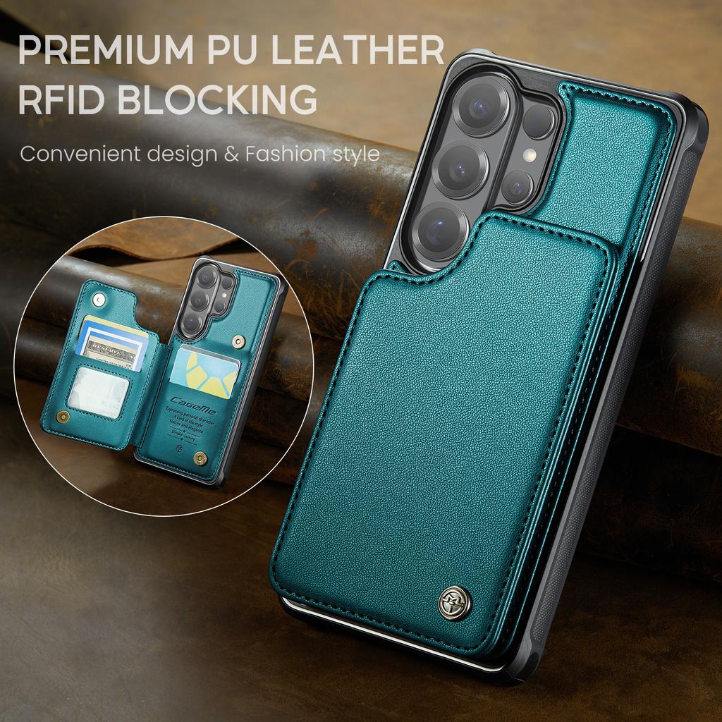 For Samsung Galaxy S26 Ultra 5G Premium Leather Card Case Magnetic Wallet Back Etui Samsung S26 Plus Phone S 26 Pro RFID Cover