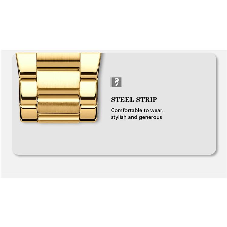 CRRJU New Watch 5007 Men's Watch Stainless Steel Strap Simple Business Watch