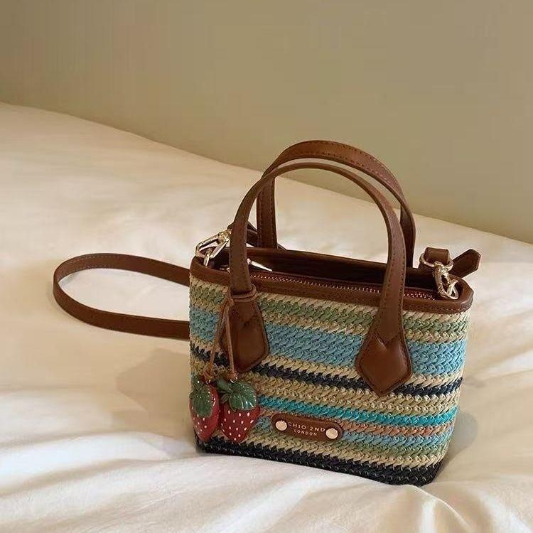 Nanfeng Feedback Honey Language Woven Water Bucket Crossbody Bag