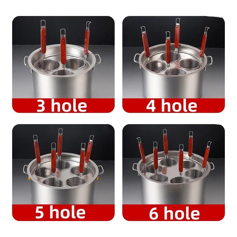 stainless steel large capital soup pot cooking noodle pot bucket Food drawer dumpling cooker tray steamed steamer pot friteuses