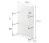 Yamazaki Magnetic Wrap Tower W15 X D7 X Tower Wrap 4939 Holder, 3-Tier Type, White, Approx. H23cm, Storage,