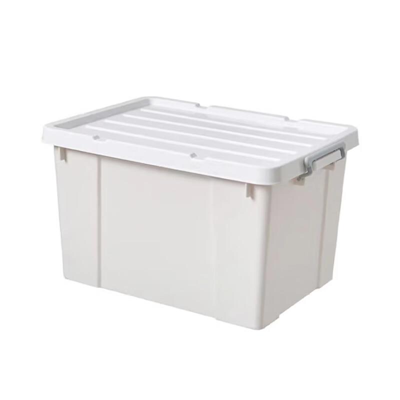 100L Heavy-Duty Plastic Storage Box with Wheels