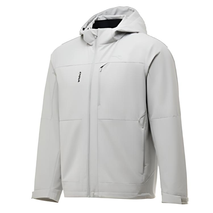

Anta Water-Resistant Removable Hooded Light Jacket Women Outerwear Light-Gray 462540208-1 XL