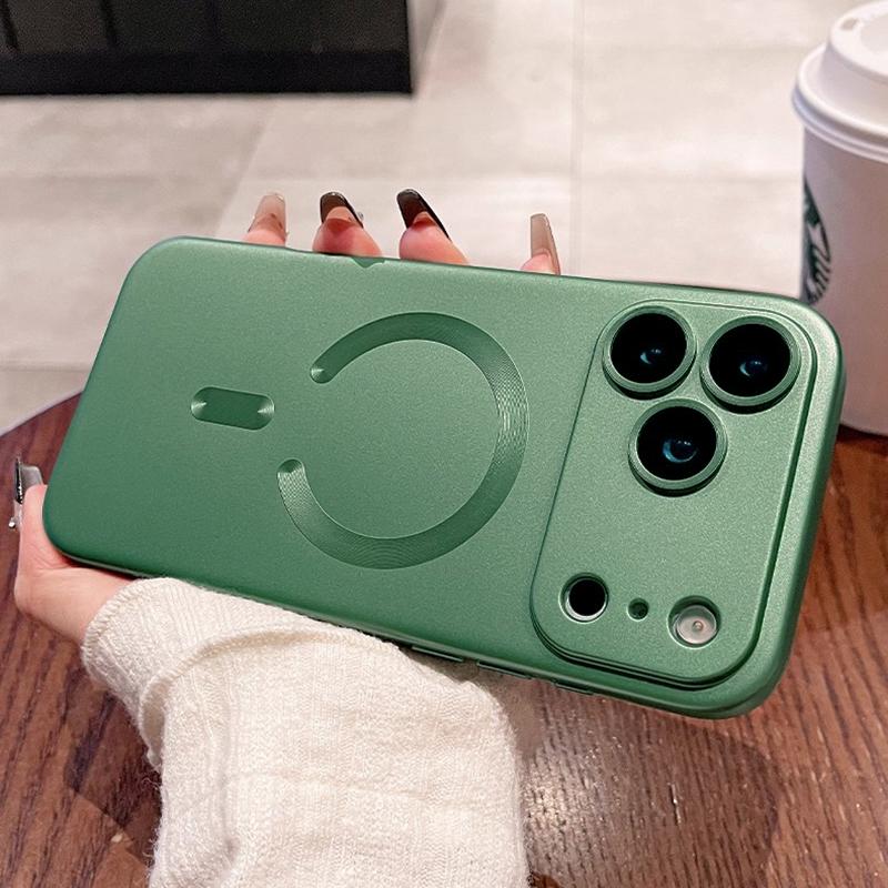 Magnetic Matte Cases For iPhone 11 12 13 14 15 16 17 Pro Max 17 Air 16 Plus For Magsafe Wireless Charge Cover Phone Accessories