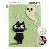Halloween Pearl Painting Kit Black Cat Spirit Handmade DIY Home Decoration Painting