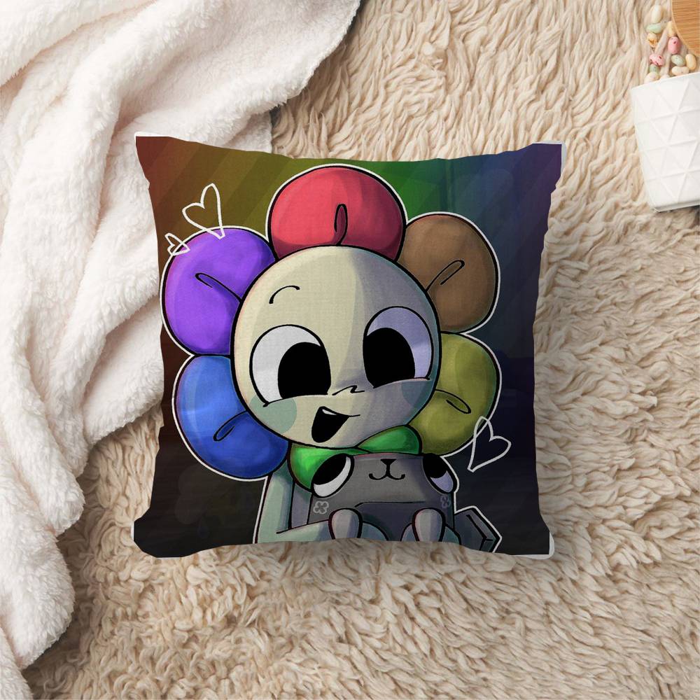 Hot Horror Game Dandys World Pillow Gift Home Office Decoration Bedroom Sofa Car Cushion Cover Case X