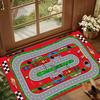 Interactive City Highway Play Mat for Kids Non Slip Floor Rug Educational Playroom Carpet for Boys Girls Bedroom Birthday Gifts