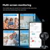 C1 Mini Camera Feature Night Viewing and Easy Installation Stand for Security Monitoring Home or Work Black