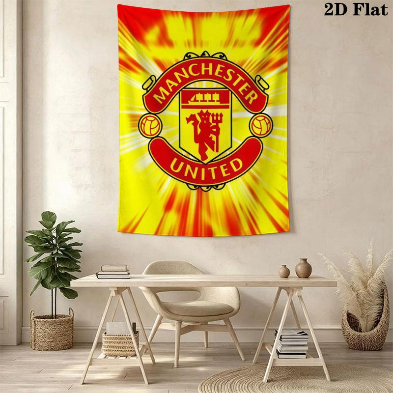 Fearless MUFC CrewWall Hanging Printed Fabric Blanket Decorative Tapestries for Bedroom Living Room Home Decor