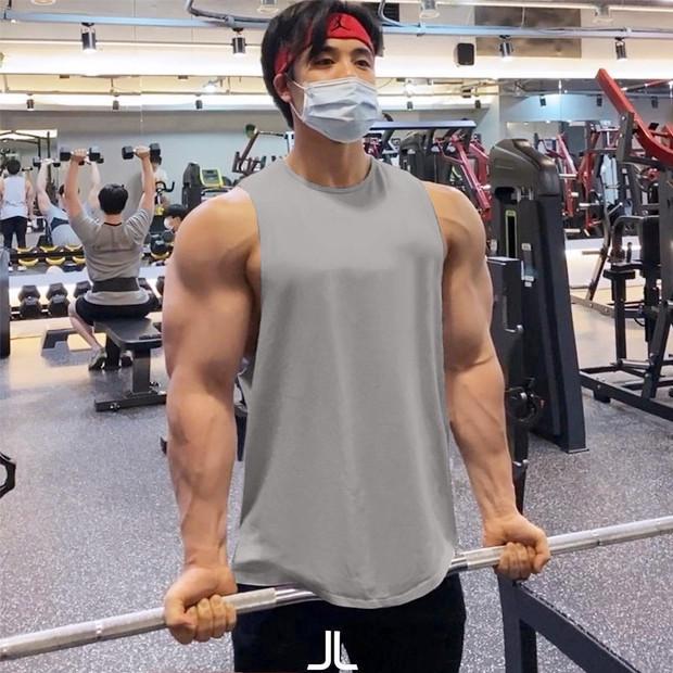 2024 Men's Korean Style Sleeveless Fitness Tank Top - Loose, Breathable Training Vest