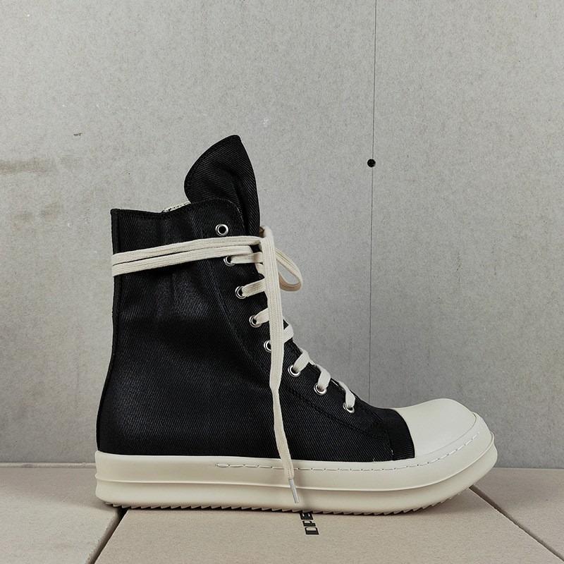 Men's high-top shoes platform canvas shoes zipper casual cloth board shoes trendy men's shoes summer women