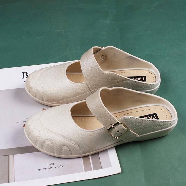 Women's Mules Flats Shoes Casual Closed Toe Backless Loafers Comfortable Slip-on Slides Footwear Summer Dressy Slippers Beach Walking Shoes for Women