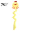 Interactive Cat Toy Plush Animal Toy, Long Tail Chew with Crinkle Sound, Hanging Stuffed Fox Chick Monkey for Indoor Cats Solo or Play Accessory
