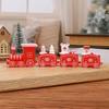 1-10PCS Small Christmas Train Decoration Cute Mini Ornament for Holiday Cake Topper Party Display and Festive Children Gift
