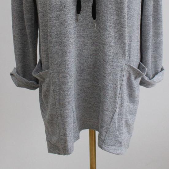 45720 Sleeve Hoodies for Women Oversized Hooded Pullover Tops