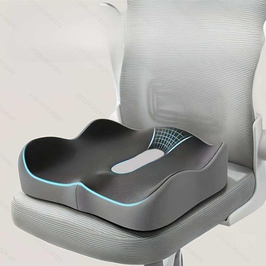 Ergonomisches Memory-Schaum-Sitzkissen für Bürostuhl und Auto Druckentlastung Lendenwirbelstütze Waschbarer Bezug