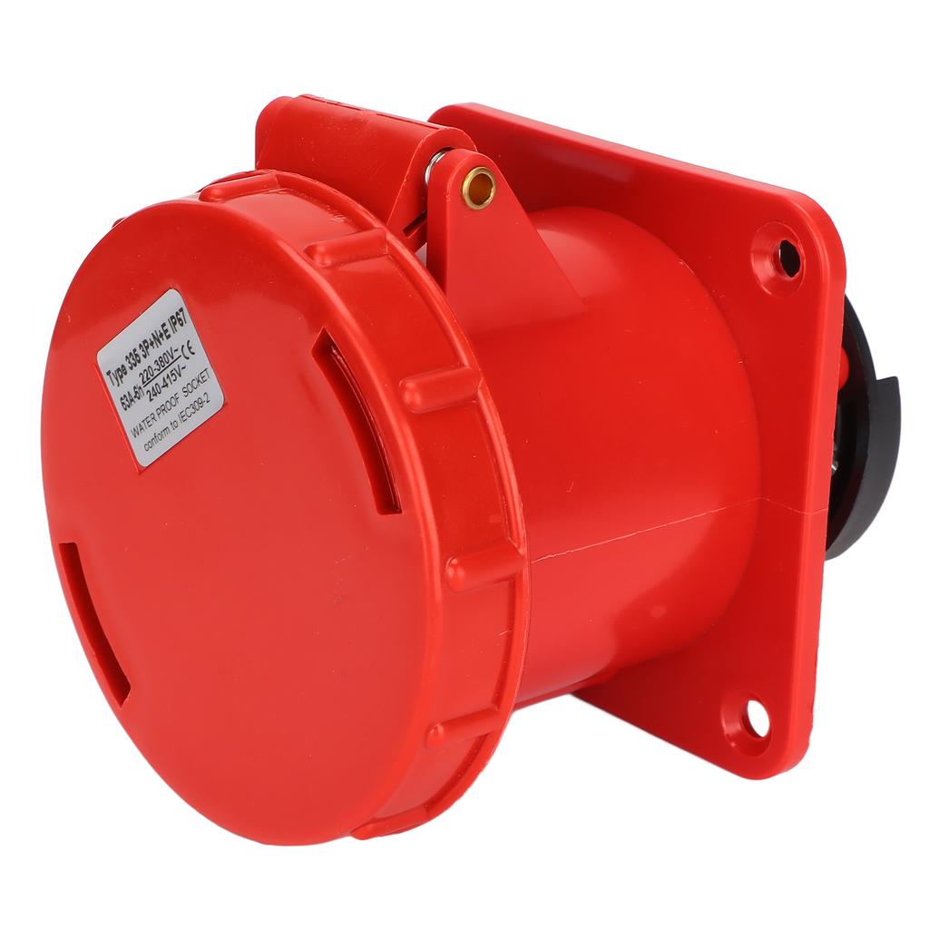 5 Pin Industrial Plug IP67 Waterproof Industrial Socket for Breweries Workshops Camping Sports 220‑380V 240‑415V