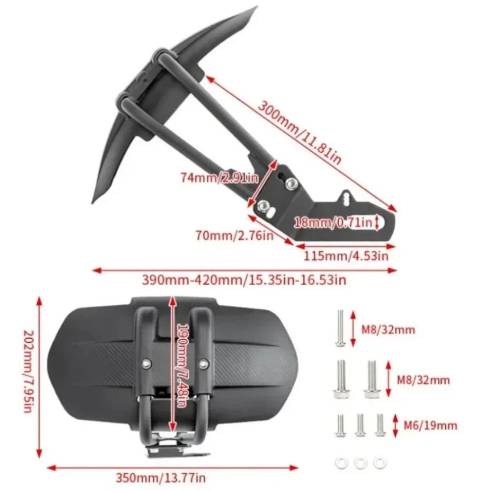 Fits for YAMAHA MT09 MT07 MT10 FZ09 FZ07 FZ10 FJ09 Tracer FZ MT 09 07 10 Accessories Rear Fender Mudguard Mudflap Guard Cover