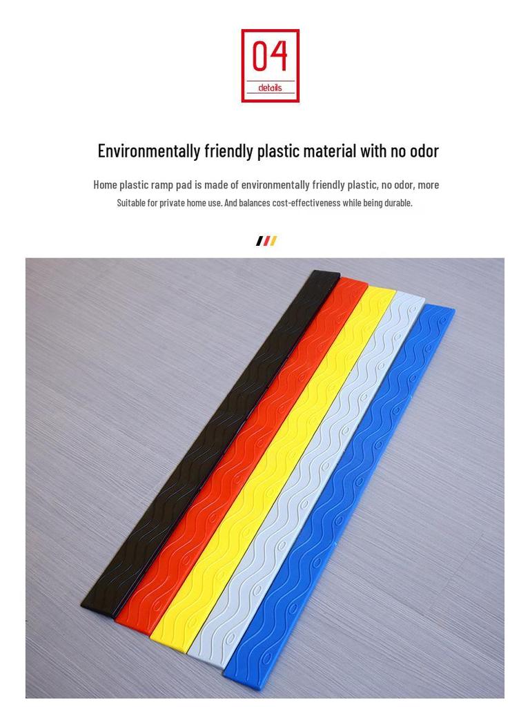 Triangular Indoor Robot Vacuum Climbing Pad - Plastic Small Step Ramp for Household Thresholds