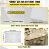 SucceBuy 1.5-2mm PVC Table Cloth Transparent Clear Desk Cover Protector Plastic Soft Glass Waterproof Oilproof for Dining Table
