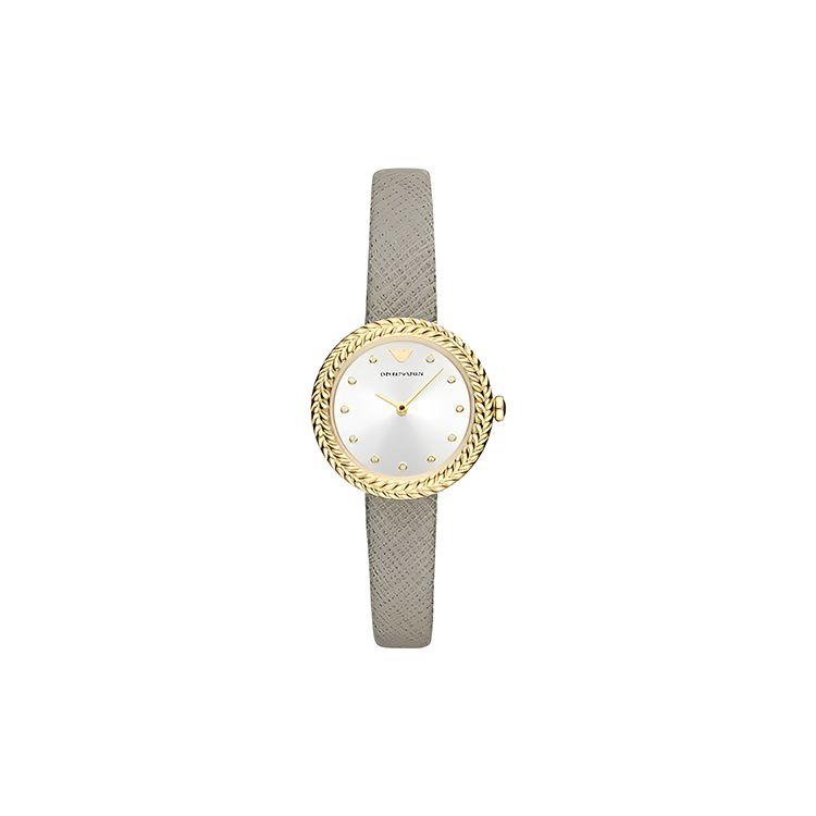 Emporio Armani Watch Quartz Movement Leather Strap 29Mm White Dial Women watches AR11533 White Dial