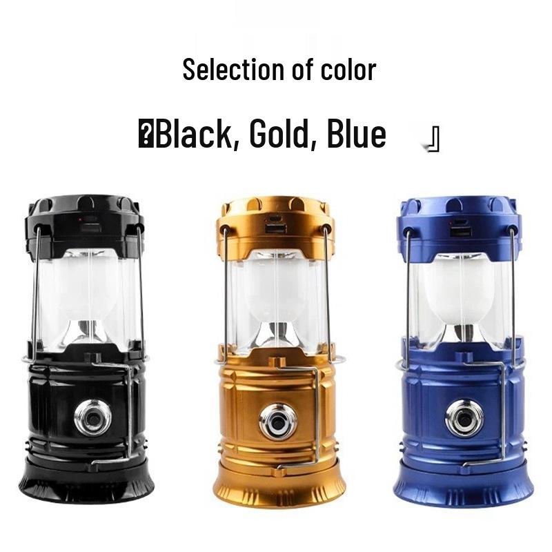 5800 Solar-Powered Portable Multifunction Camping Lantern - Outdoor Emergency Tent Light