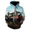Printed Long-sleeved Factory Direct Sales 2023 New PlayerUnknown's Battlegrounds 3D Colorful Hooded Sweater