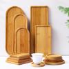 Creative Bamboo Succulent Pot Tray - Rectangular Coaster & Water Catcher for Home Decor