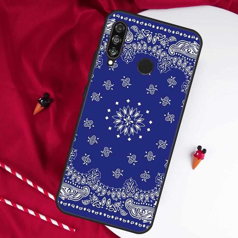 Royal Bandana Paisley For Huawei Nova 12s 11i 12i 7i 8i Y73 Y70 Y90 Y60 Y72 Y61 Y91 9 10 SE P30 Pro P40 Lite Case