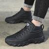Scarpe da Corsa da Uomo Sneakers da Uomo Antiscivolo Pelle Fatta a Mano Stivaletti Casual Traspiranti Stivali da Passeggio da Uomo con Lacci Leggeri