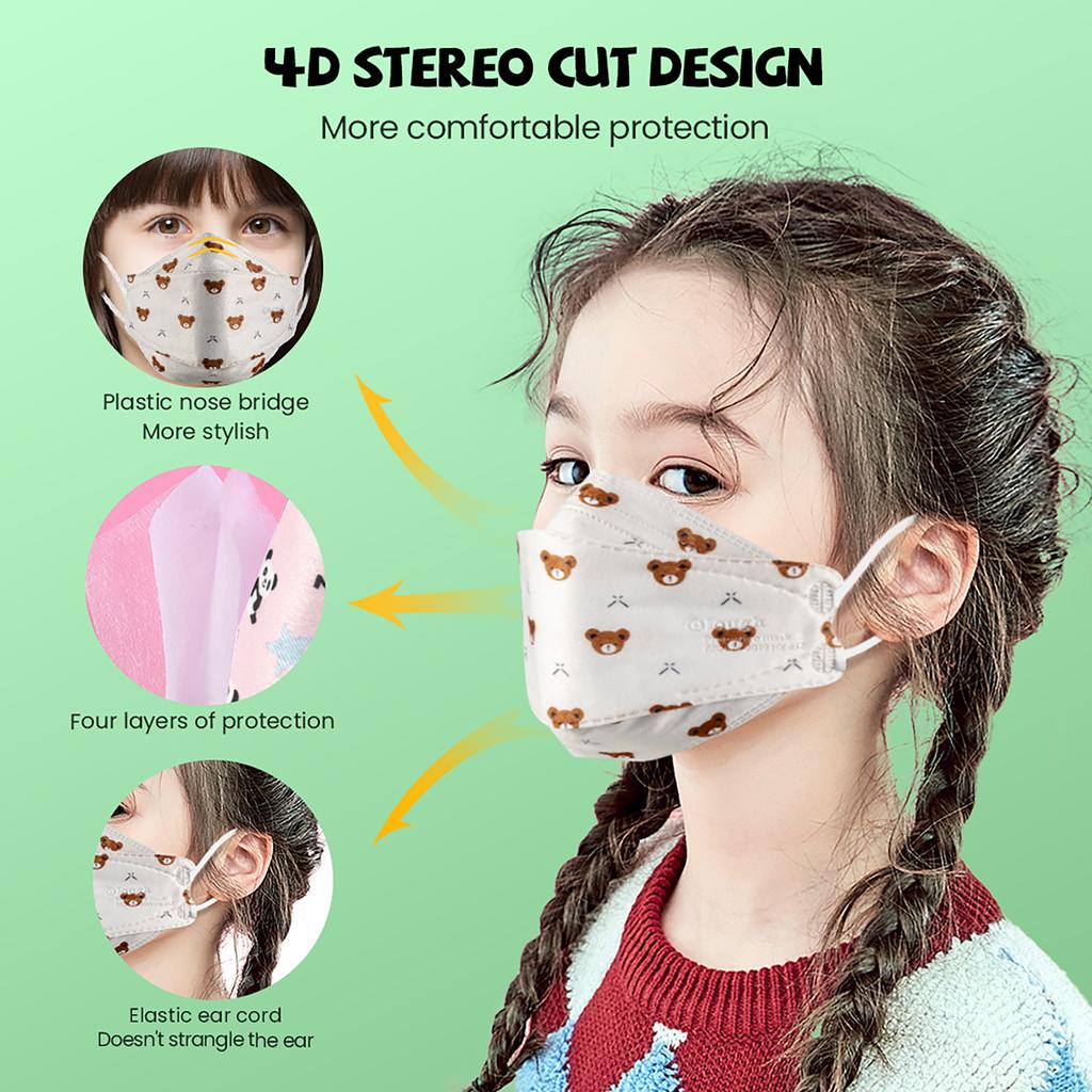 10PCS Children's Mask  Color Outdoor Prevention Mask Face Masks