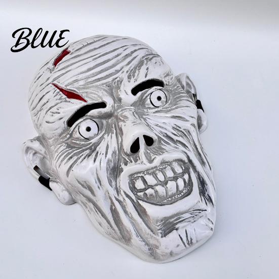 Realistische Zombie-Maske Horror Halloween-Maske Vollgesichts-Atmungsaktive Augen- & Nasenöffnungen Leichtgewichtige Party Verstellbarer Riemen für Erwachsene Gruselige Verkleidung