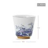 Chinesische Keramik Teetasse Persönliche Meditation Einzelne Tasse Tragbare Reise Teeschale Pu'er Meistertasse Handgefertigt Teezubehör