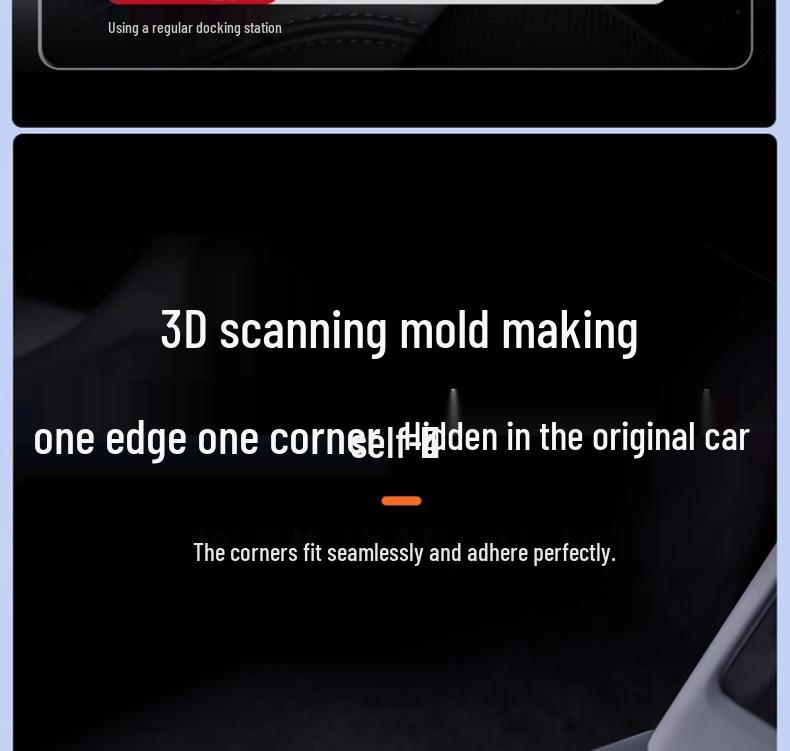 Příslušenství pro osvěžení modelu Tesla 3/Y, výsuvný dok s rychlonabíjením PD pro středovou konzoli.