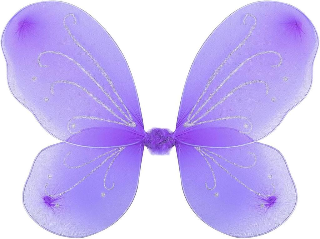 1pcs Fairy Butterfly Wings for Girls Sparkly Princess Angel Wings Fairy Butterfly Dress up Glitter Decor Cosplay Birthday Party