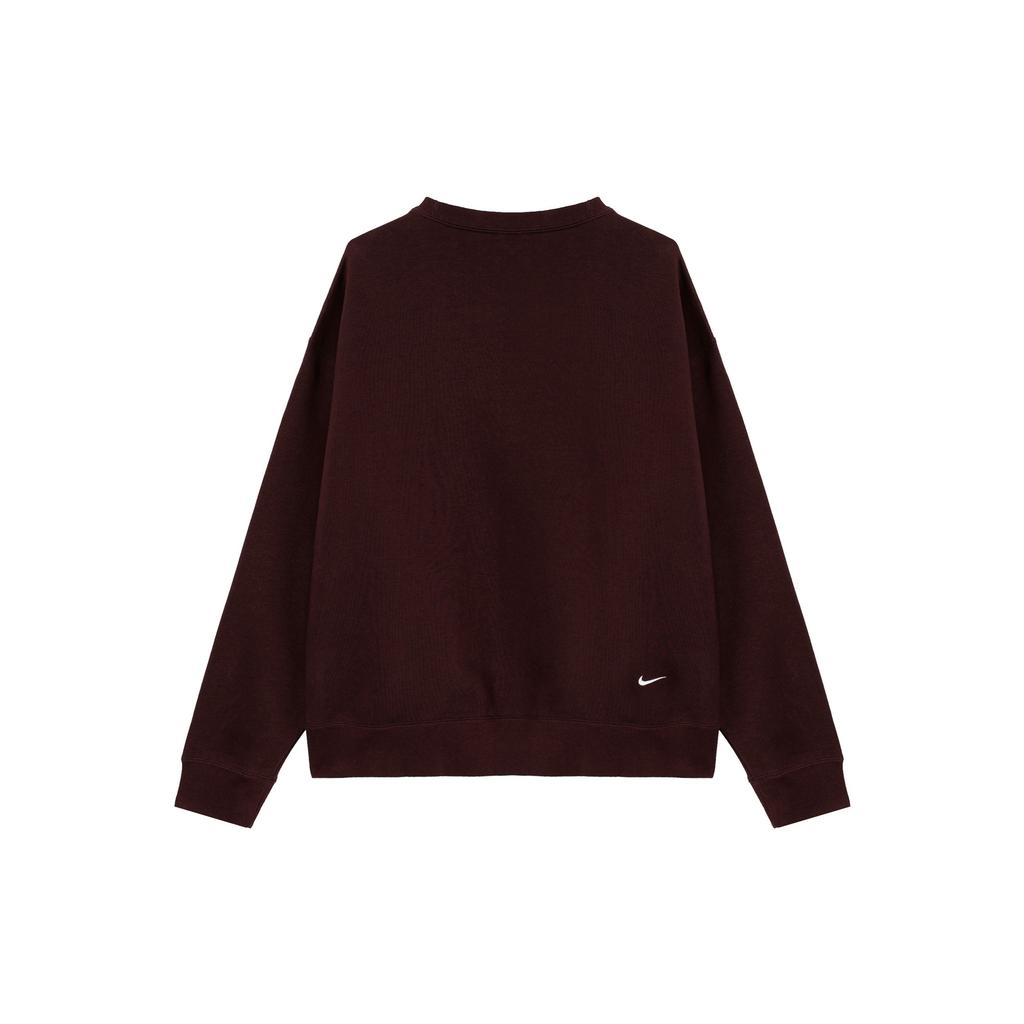 Nike Therma-Fit Embroidered Logo Crew Neck Sweatshirt Unisex Tops Earth-Tone DX9612-227
